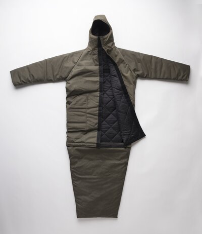 The Empowerment Plan says it can produce 1,000 of these high-tech coats on a budget of $100,000. (Courtesy of CrowdRise and The Empowerment Plan) The Empowerment Plan says it can produce 1,000 of these high-tech coats on a budget of $100,000.