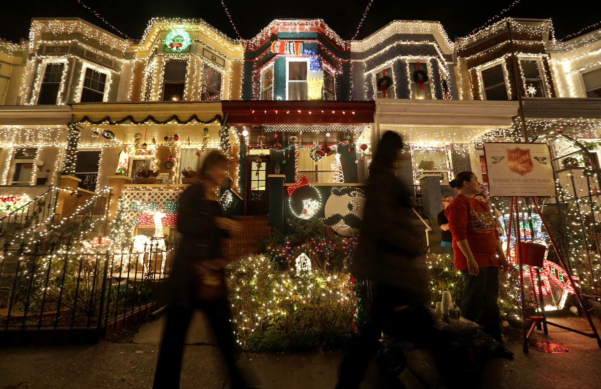 Onlookers come to admire the self-proclaimed "Miracle on 34th Street" in the Baltimore neighborhood of Hampden. But not every country has as much electricity as America does.