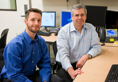 Jeffrey Iliff, left, a brain scientist at Oregon Health & Science University, has been studying toxin removal in the brains of mice. He'll work with Bill Rooney, director of the university's Advanced Imaging Research Center, to enroll people in a similar study in 2016. (Courtesy of Oregon Health & Science University)