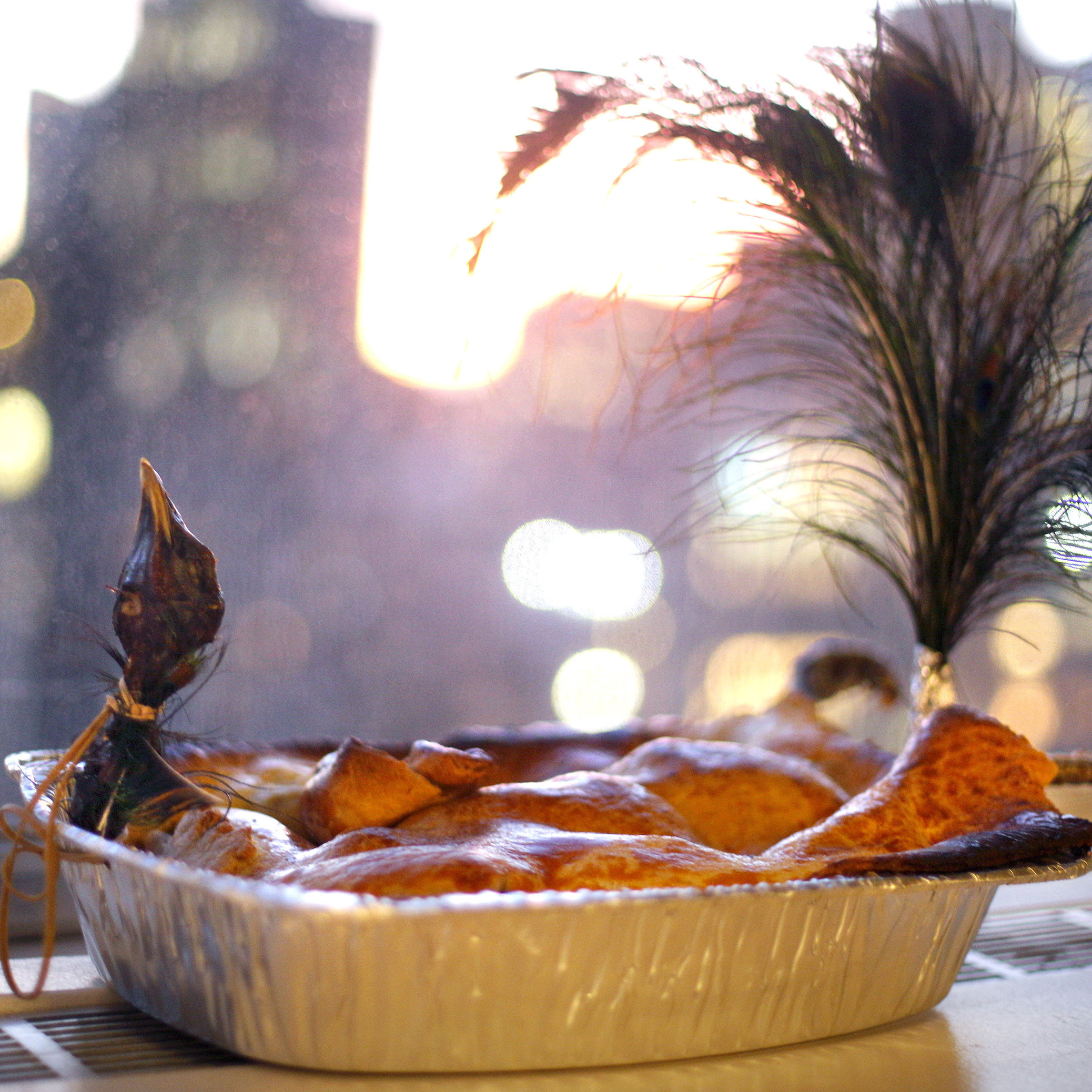 The Planet Money peacock pie, in all its glory.