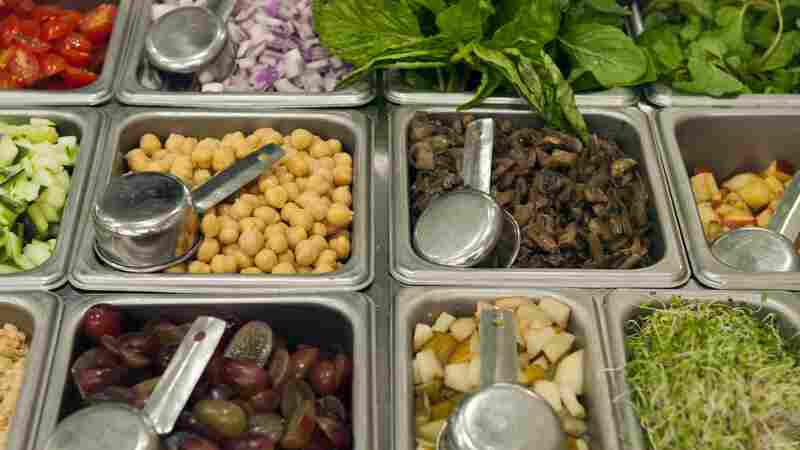 Ingredients at a Sweetgreen restaurant in Washington, D.C.