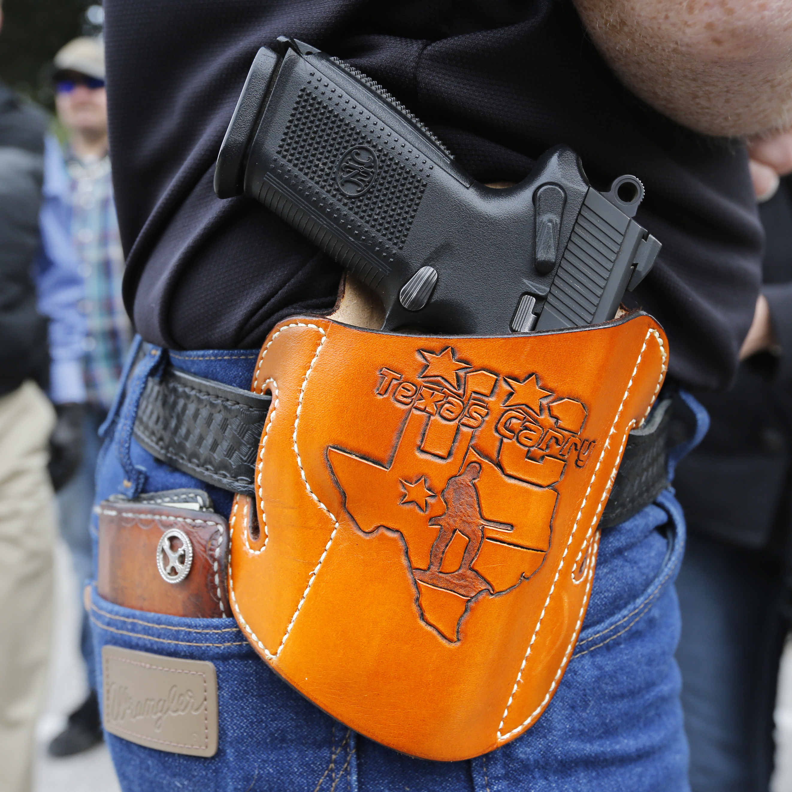 Activists held an open carry rally at the Texas state capitol on Jan. 1, 2016 in Austin, Texas.