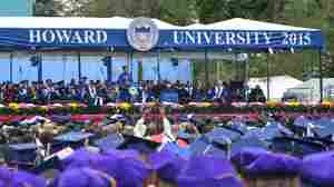 Ursula M. Burns speaking at Howard University on May 9, 2015 in Washington, D.C.