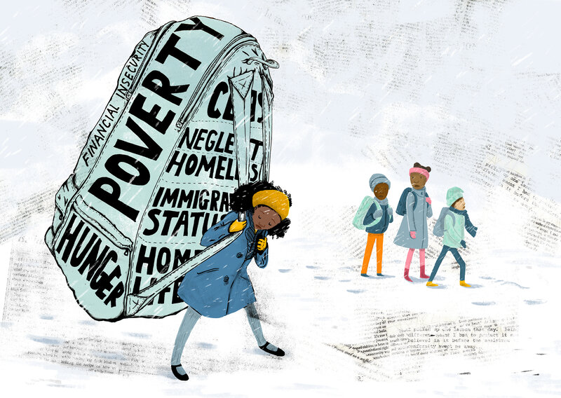 Poverty's Baggage (LA Johnson/NPR)