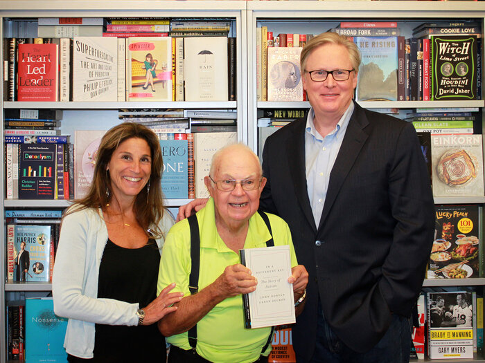 In researching their book, Caren Zucker and John Donvan tracked down Donald Gray Triplett (center), the first person officially diagnosed with autism. Now in his 80s, Triplett has had a long, happy life, Donvan says, maybe partly because his hometown embraced him from the beginning as " 'odd, but really, really smart.' " In researching their book, Caren Zucker and John Donvan tracked down Donald Gray Triplett (center), the first person officially diagnosed with autism. Now in his 80s, Triplett has had a long, happy life, Donvan says, maybe partly because his hometown embraced him from the beginning as " 'odd, but really, really smart.' "