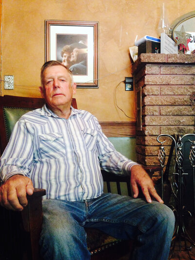 Bundy at his home outside Bunkerville, Nev., in 2014, a few months after the standoff with federal agents. (Kirk Siegler/NPR) Bundy at his home outside Bunkerville, Nev., in 2014, a few months after the standoff with federal agents. (Kirk Siegler/NPR)