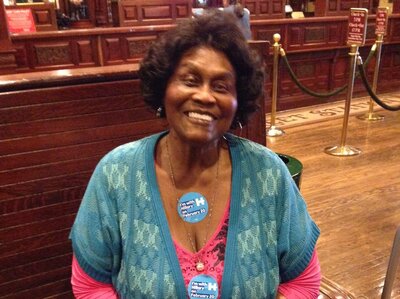 Ruby Duncan is a Hillary Clinton supporter, and says younger women don't understand earlier struggles. (Ina Jaffe/NPR)