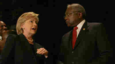 Then-Sen. Hillary Clinton, D-N.Y., and Rep Jim Clyburn, D-S.C., speak in Charleston in 2007.