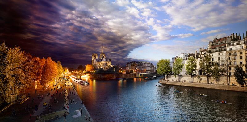 Pont de la Tournelle, Paris, Day to Night, 2013.
