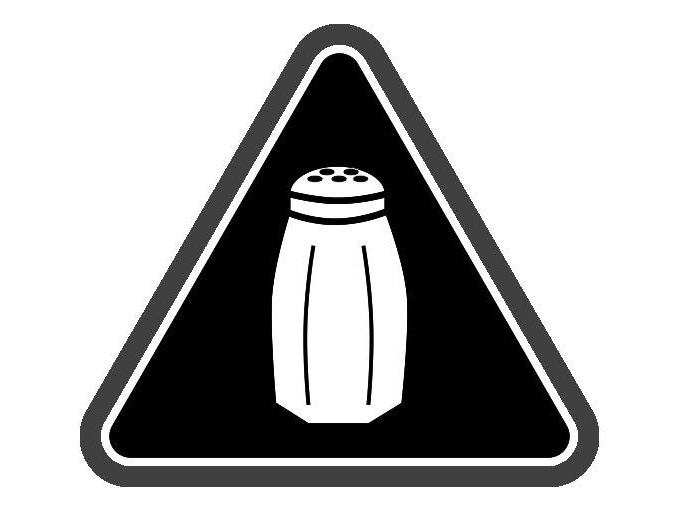 In New York City's chain restaurants, this salt shaker icon will now appear next to menu items containing 2,300 mg or more of sodium — the recommended daily limit.