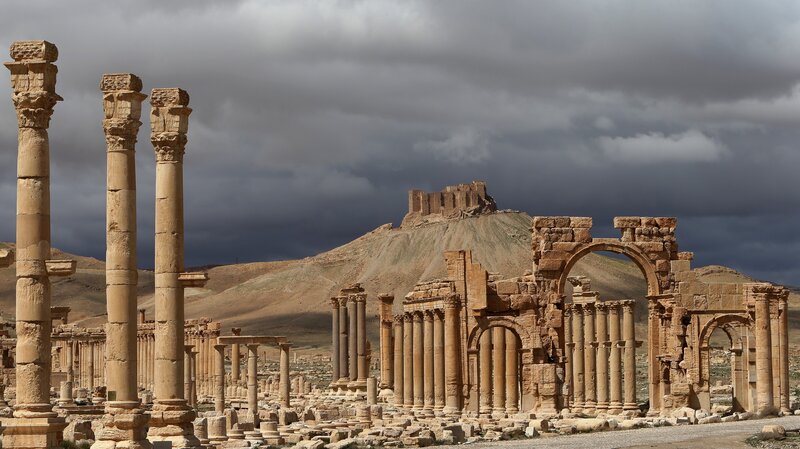 A photo from 2014 shows ancient ruins of Palmyra that date back 1,800 years. Much of it has now been destroyed by ISIS. (Joseph Eid/AFP/Getty Images) A photo from 2014 shows ancient ruins of Palmyra that date back 1,800 years. Much of it has now been destroyed by ISIS. (Joseph Eid/AFP/Getty Images)