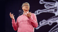 Bill Gates speaking at TED in 2015.