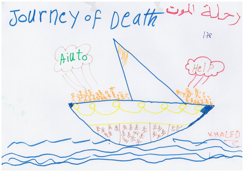 The sea voyage labeled "journey of death" isn't exactly subtle.