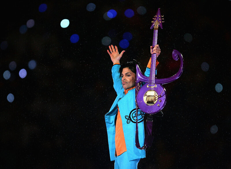 Prince performs during the halftime show at Super Bowl XLI in 2007. Prince performs during the halftime show at Super Bowl XLI in 2007.