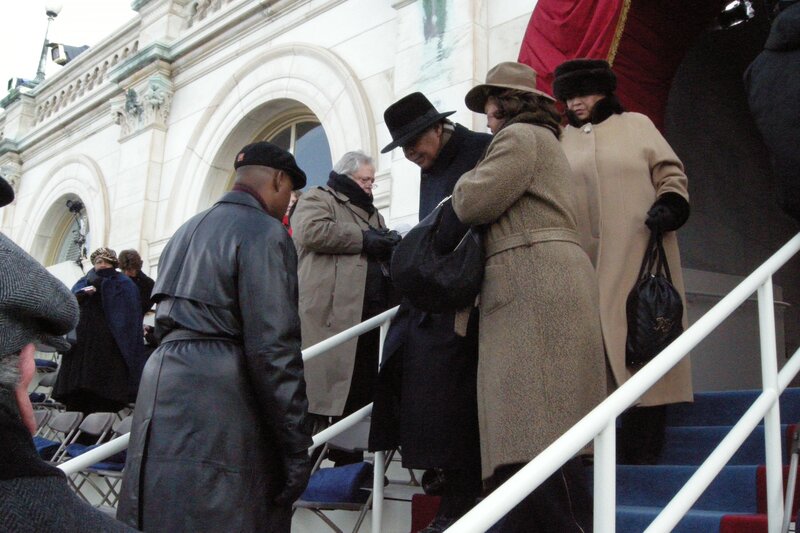 Muhammad Ali arrives at the West Front of the U.S. Capitol for the swearing-in of Barack Obama as president on Jan. 20, 2009. Muhammad Ali arrives at the West Front of the U.S. Capitol for the swearing-in of Barack Obama as president on Jan. 20, 2009.