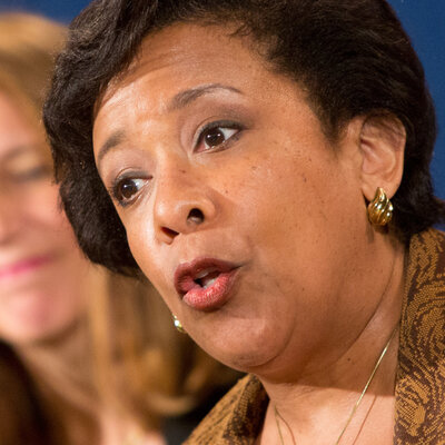 Attorney General Loretta E. Lynch speaks at a June 22 news conference in Washington.