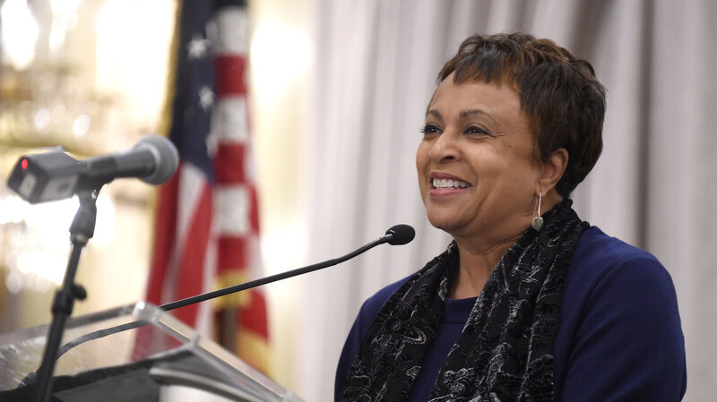 Carla Hayden, shown in 2015, was confirmed by the Senate on Wednesday to head the Library of Congress. Hayden is the longtime leader of Baltimore's library system.