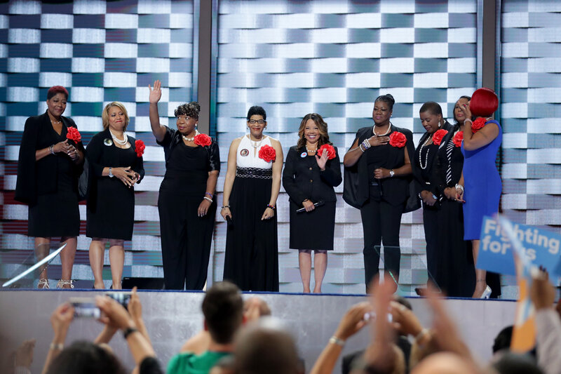 Mothers of the Movement (from left) Maria Hamilton, Annette Nance-Holt, Gwen Carr, Geneva Reed-Veal, Lucia McBath, Sybrina Fulton, Cleopatra Pendleton-Cowley, Wanda Johnson and Lezley McSpadden. Mothers of the Movement (from left) Maria Hamilton, Annette Nance-Holt, Gwen Carr, Geneva Reed-Veal, Lucia McBath, Sybrina Fulton, Cleopatra Pendleton-Cowley, Wanda Johnson and Lezley McSpadden.