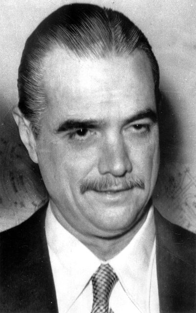 Howard Hughes, an eccentric, reclusive billionaire, agreed to be the cover story for the CIA plot to retrieve the Soviet sub. He announced that he would build a huge ship to mine valuable manganese nodules from the floor of the Pacific Ocean. In reality, the CIA was working with Hughes to build a one-of-a-kind ship to raise the sunken sub. (AP)