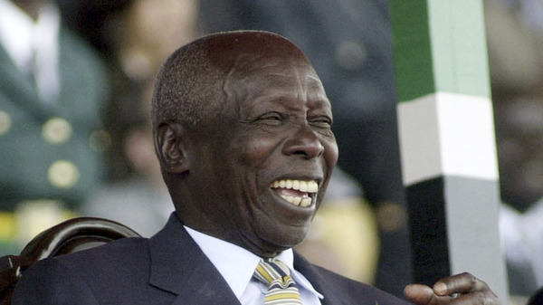 President of Kenya Daniel arap Moi, shown in a photo from 2002. Moi has died at 95.
