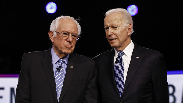 Sen. Bernie Sanders and former Vice President Joe Biden will be the only candidates onstage for Sunday