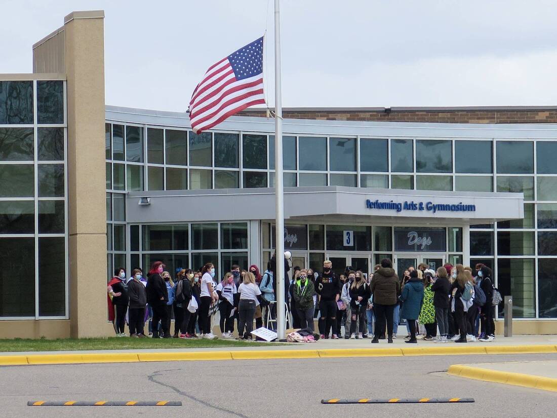 Minnesota Students Walk Out Of School To Protest Racial Injustice 5 Minnesota Students Walk Out Of School To Protest Racial Injustice