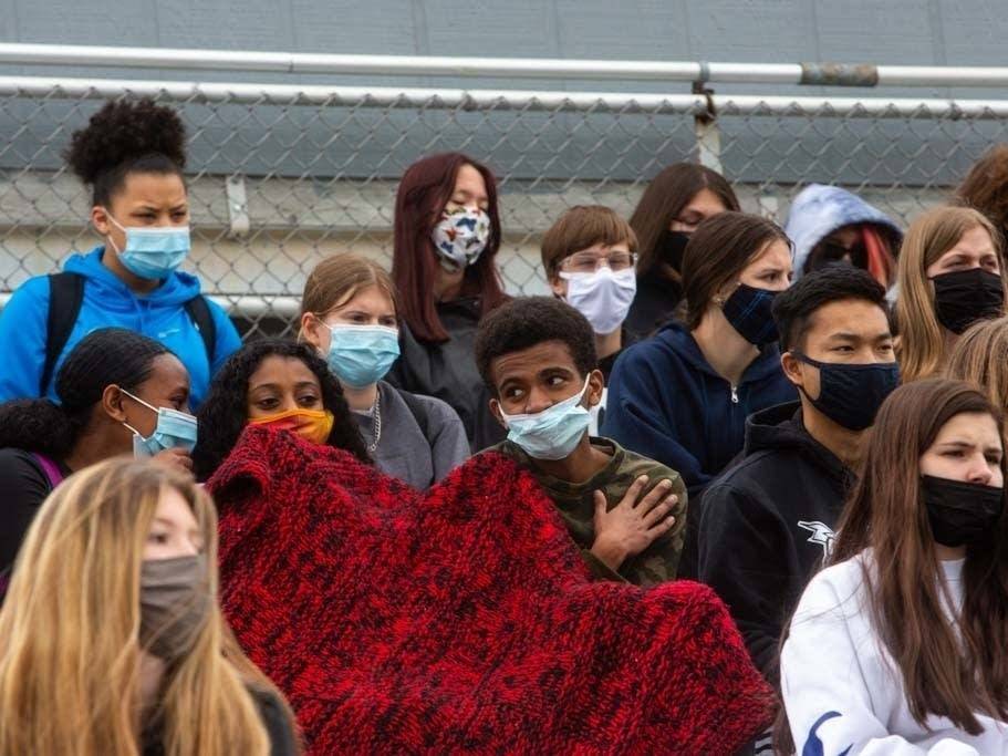 Minnesota Students Walk Out Of School To Protest Racial Injustice 11 Minnesota Students Walk Out Of School To Protest Racial Injustice