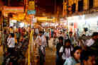 The crowded streets of Varanasi. (Kainaz Amaria for NPR) The crowded streets of Varanasi. (Kainaz Amaria for NPR)