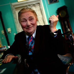 Anna Konstantinovna is the director of the Museum of the History of the Moscow Institute of Transportation Engineers. The museum is housed in the school where engineers were trained to build the bridges and other structures necessary for the Trans-Siberian Railway. (David Gilkey/NPR)