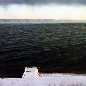 steam rising over Lake Baikal