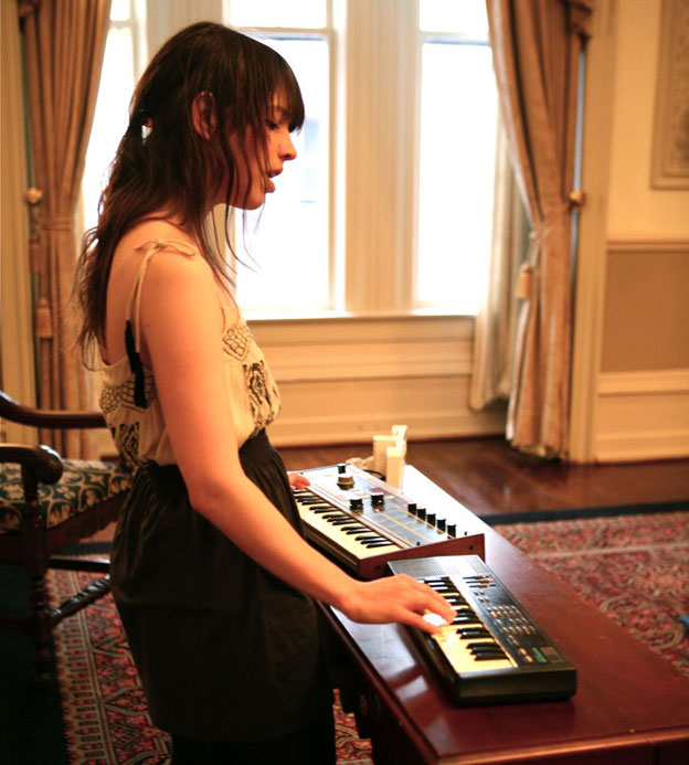 CALLmeKAT performing a video session at SXSW.