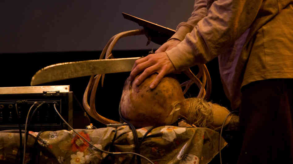 Nick Becker plays the gourd.