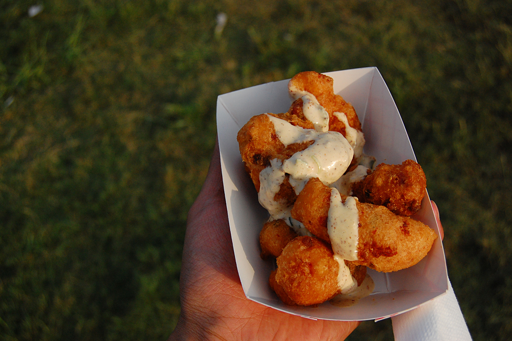 Crawfish beignets