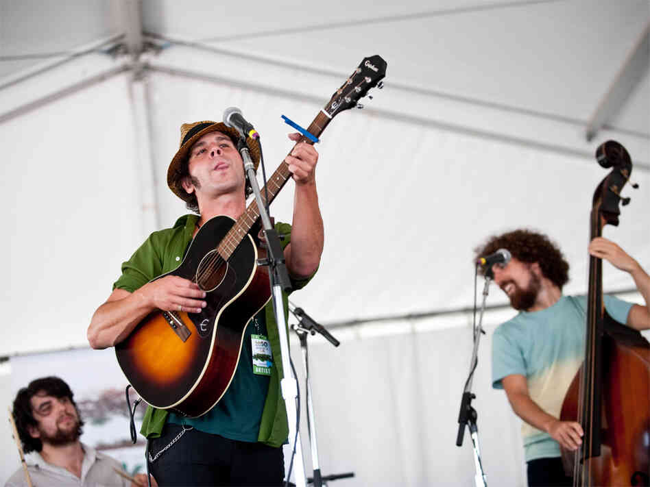 Langhorne Slim performs at Newport Folk Festival.