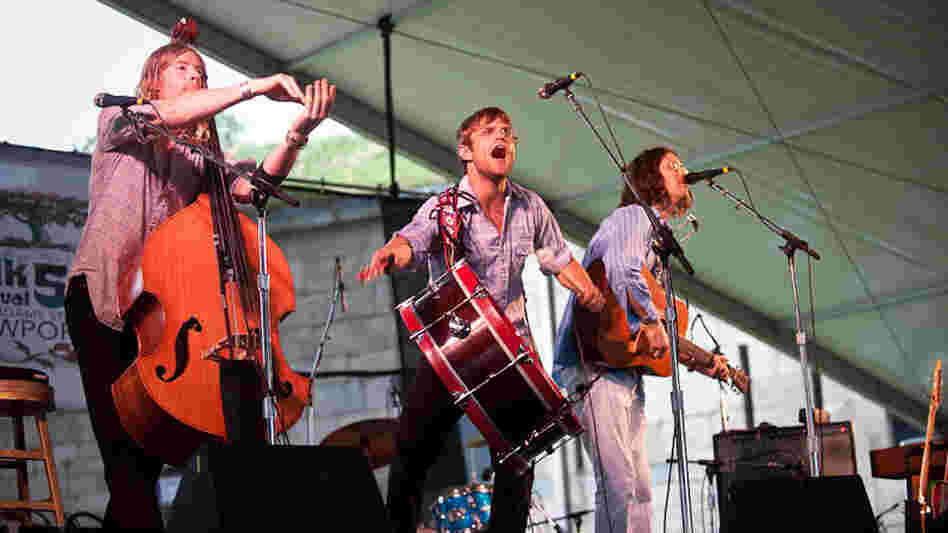 Elvis Perkins in Dearland performs at Newport Folk.