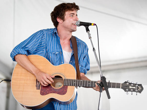 Joe Pug performs at Newport Folk.