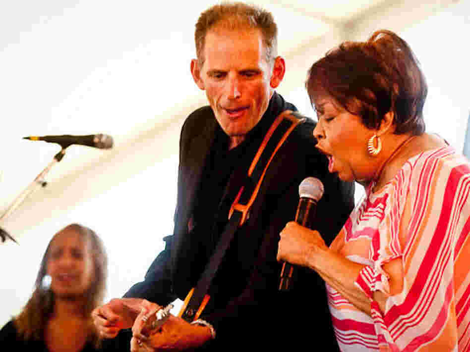 Mavis Staples performs at Newport Folk Festival.