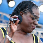 Sharon Jones and the Dap-Kings performs at the 2010 Newport Folk Festival. Sharon Jones and the Dap-Kings performs at the 2010 Newport Folk Festival.