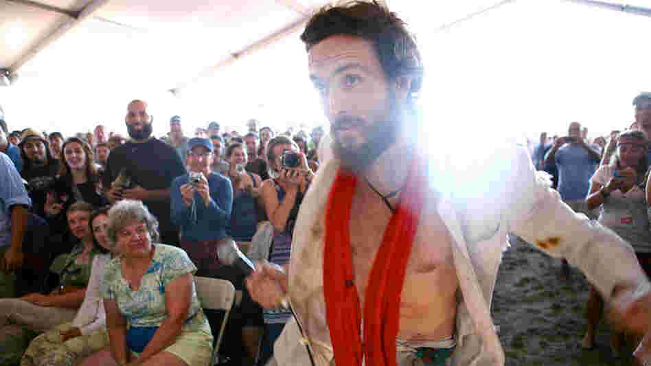 Edward Sharpe and the Magnetic Zeros performs at the 2010 Newport Folk Festival. Edward Sharpe and the Magnetic Zeros performs at the 2010 Newport Folk Festival.