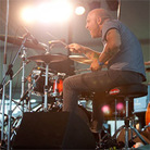 David King of The Bad Plus performs at Newport Jazz. David King of The Bad Plus performs at Newport Jazz.