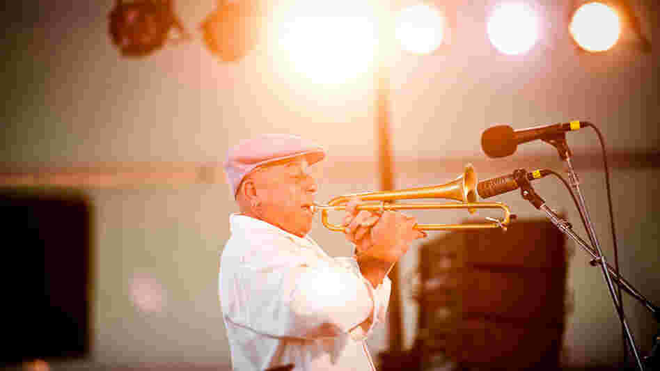 Steven Bernstein performs at Newport Jazz.