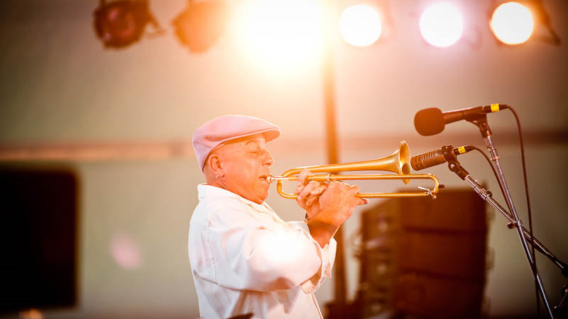 Steven Bernstein performs at Newport Jazz.