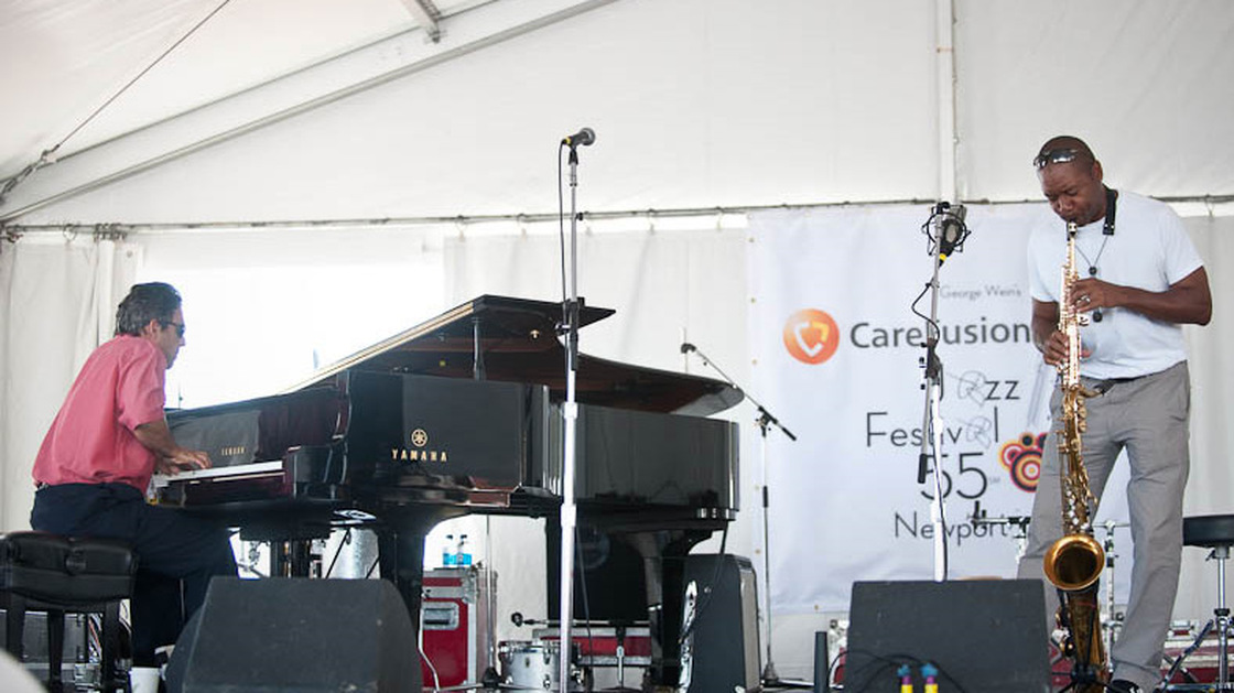 Branford Marsalis and Joey Calderazzo perform at Newport Jazz.