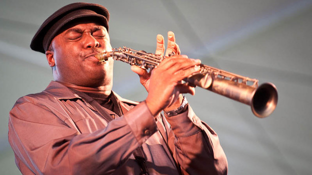 James Carter performs at Newport Jazz.
