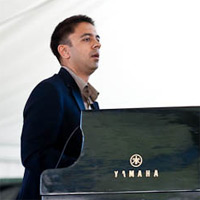 The self-taught pianist, polymath composer and bandleader with a penchant for spiky covers performs.
