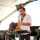 Dave Binney Quartet at Newport Jazz; credit: Erik Jacobs for NPR Dave Binney Quartet at Newport Jazz; credit: Erik Jacobs for NPR