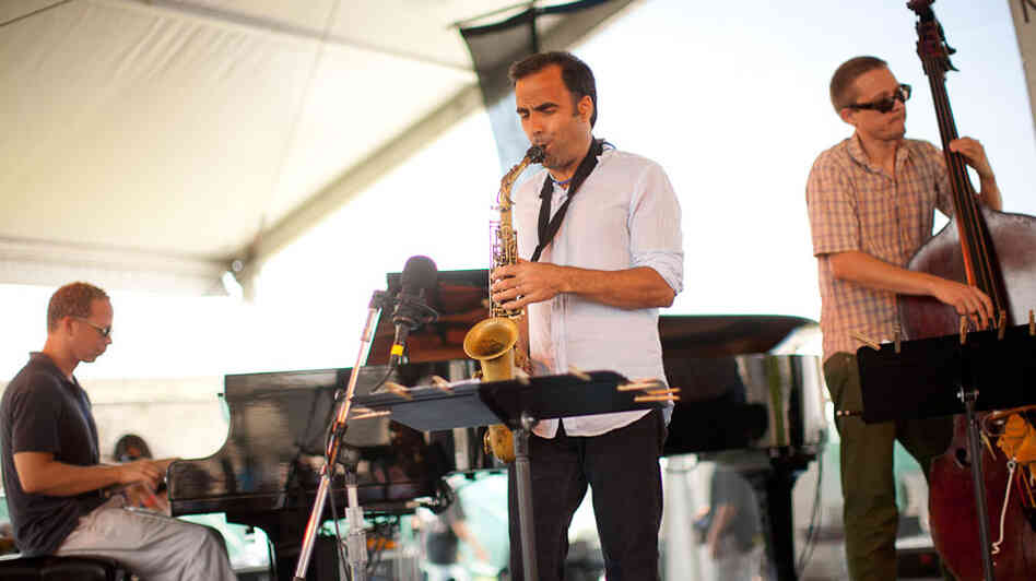 Dave Binney Quartet at Newport Jazz; credit: Erik Jacobs for NPR