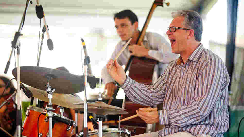 Matt Wilson Quartet at Newport Jazz 2010; credit: Erik Jacobs for NPR