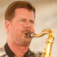 Ken Vandermark Powerhouse at Newport Jazz Festival; credit: Erik Jacobs for NPR