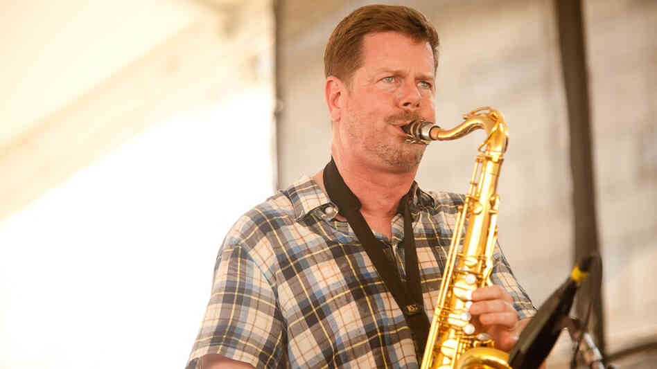 Ken Vandermark Powerhouse at Newport Jazz Festival; credit: Erik Jacobs for NPR